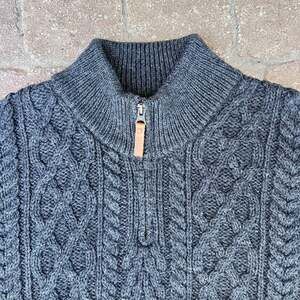 The Irish Store Merino Wool Quarter Zip Sweater XL